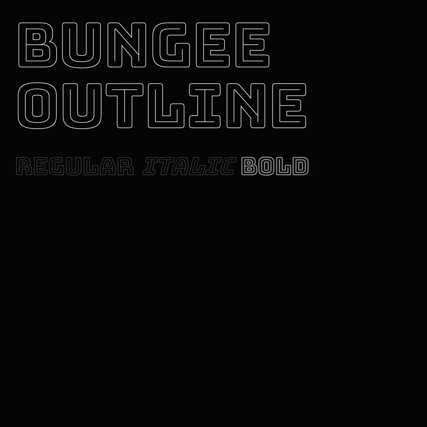 Bungee Outline