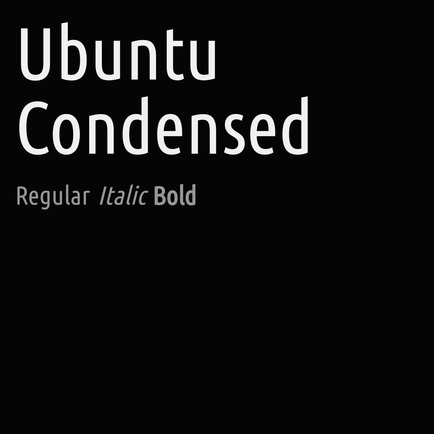 Ubuntu Condensed