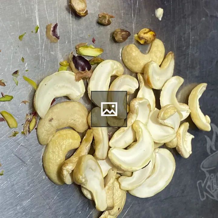 Cashews and Pistachios on Metal