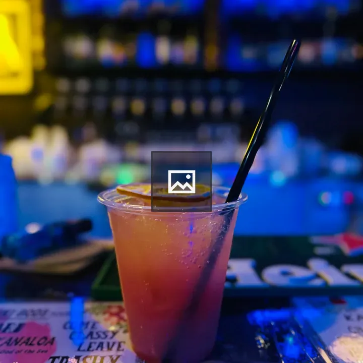 Glass of nonalcoholic mocktail