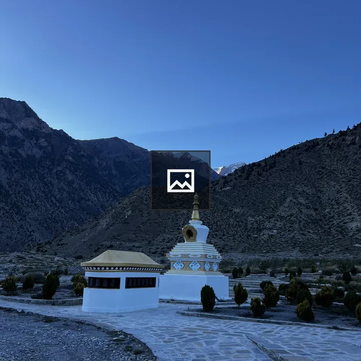 White Buddhist Stupa at Night
