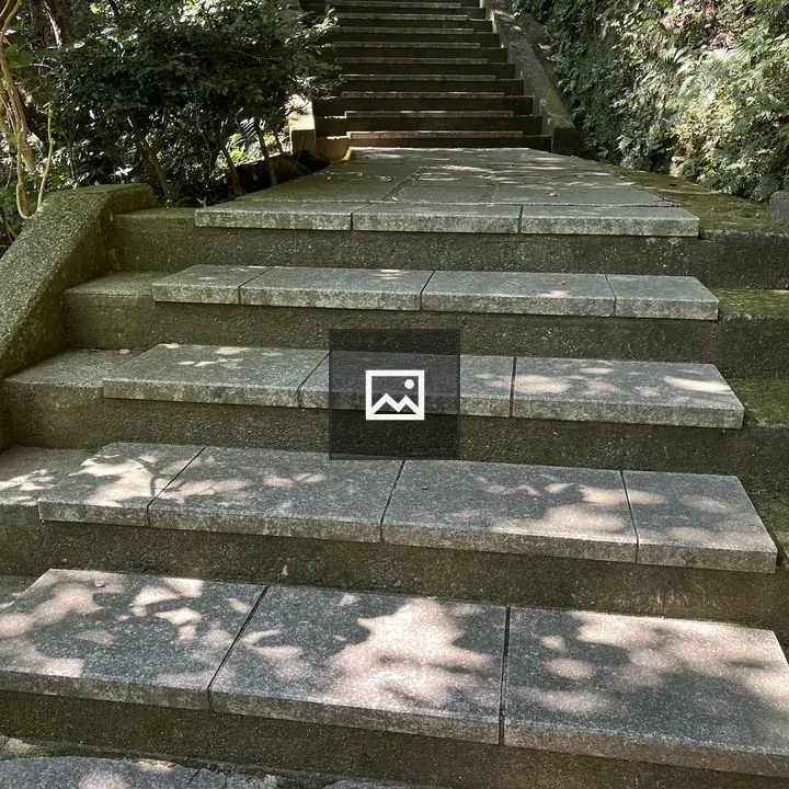 Concrete stairs with nature surroundings