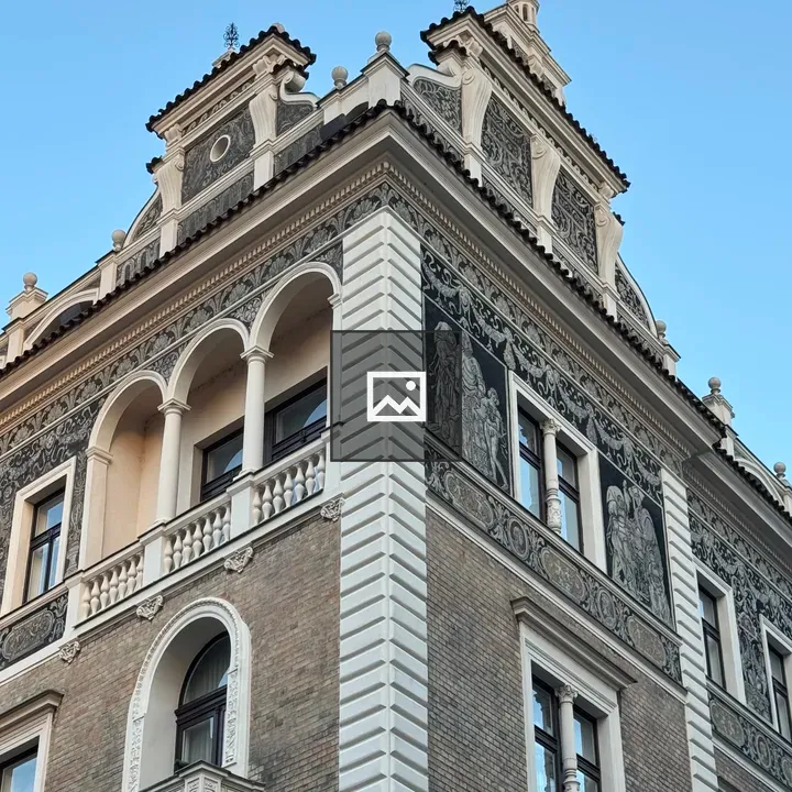 Corner view of Prague building