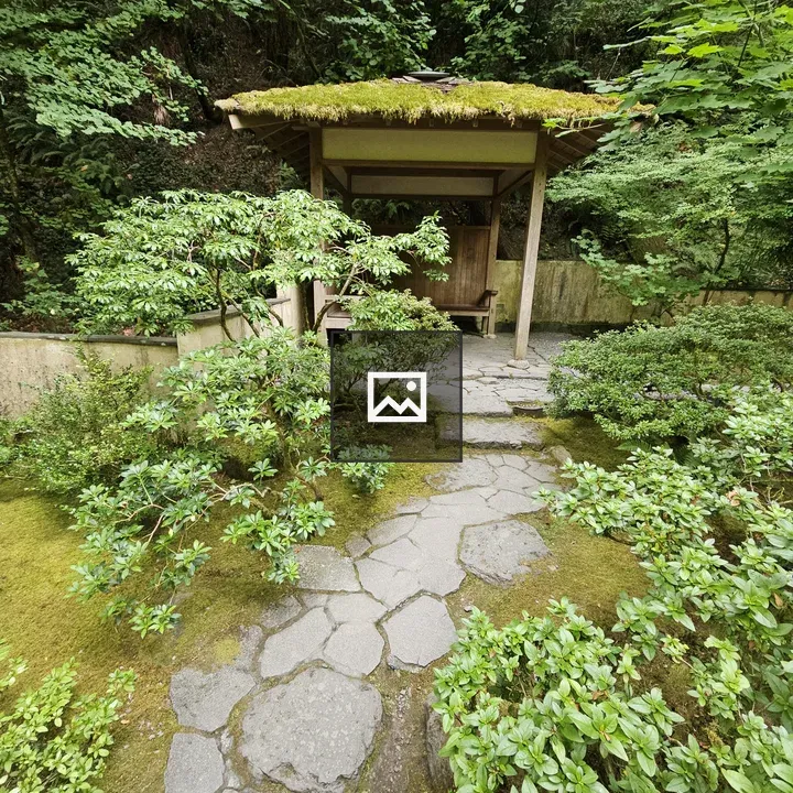 Traditional hut with moss roof