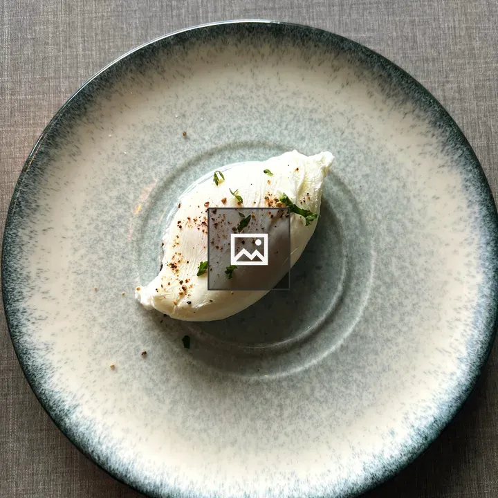 Poached Egg on Plate