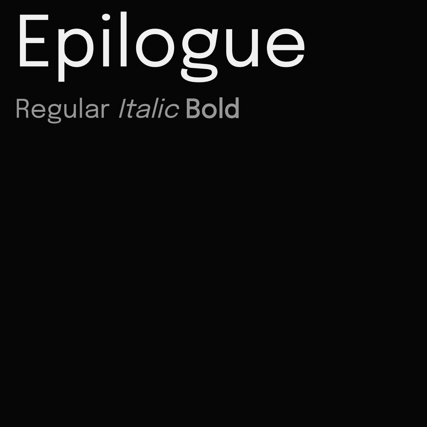 Epilogue