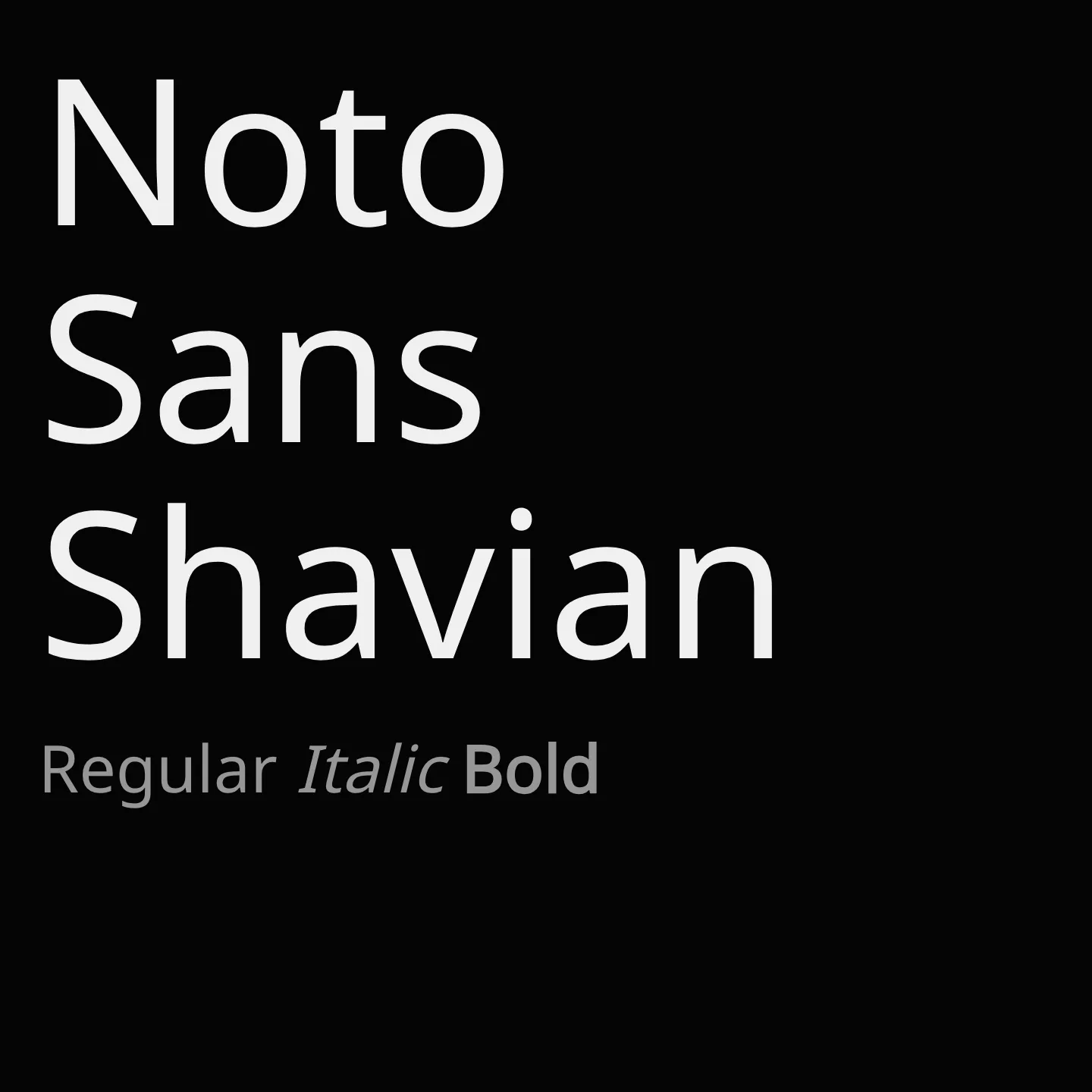 Noto Sans Shavian