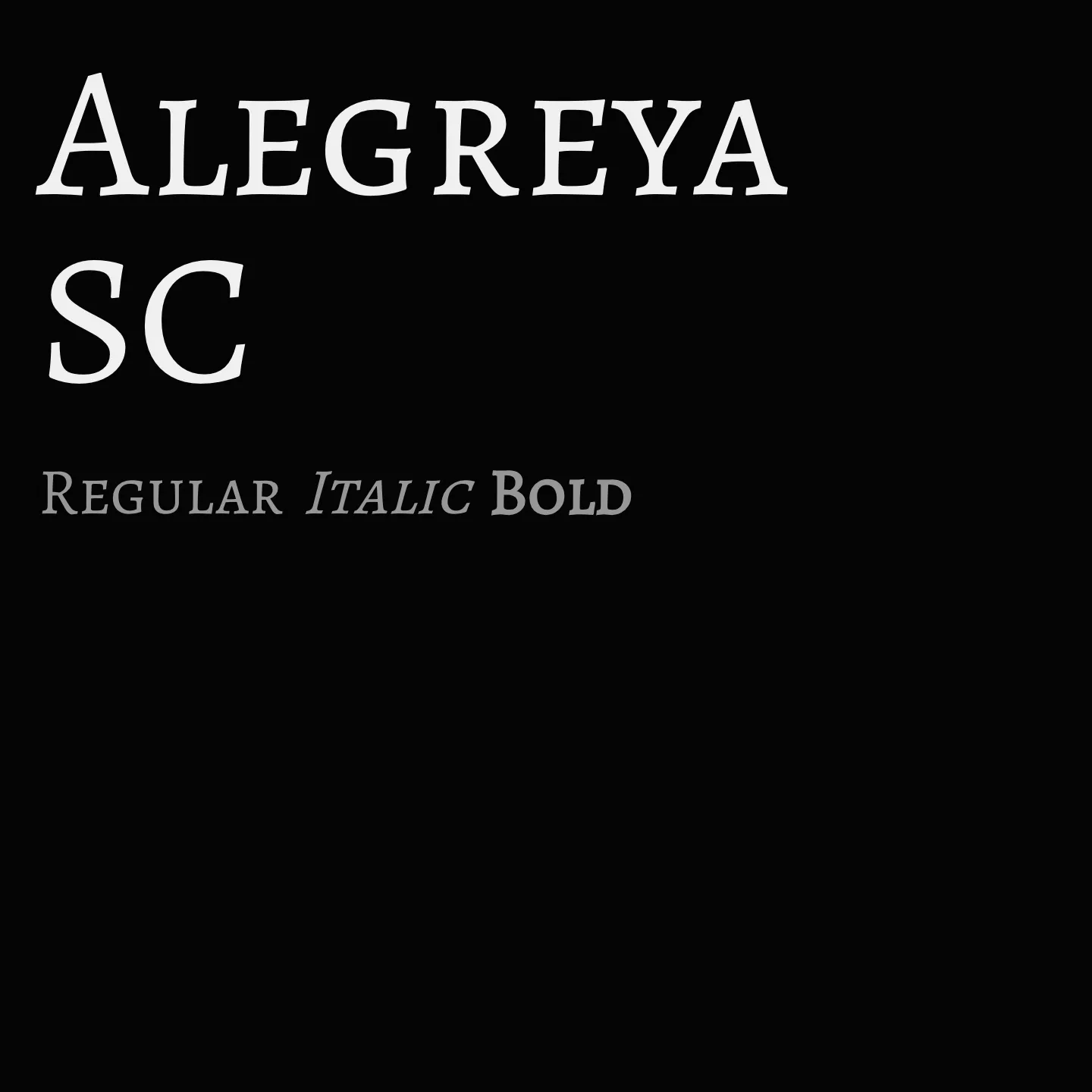 Alegreya SC