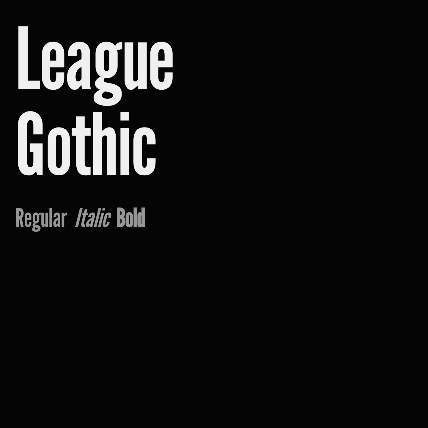 League Gothic