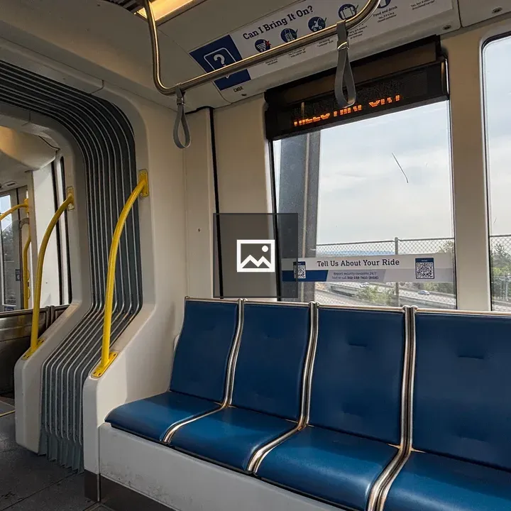 Inside Metro Train Carriage