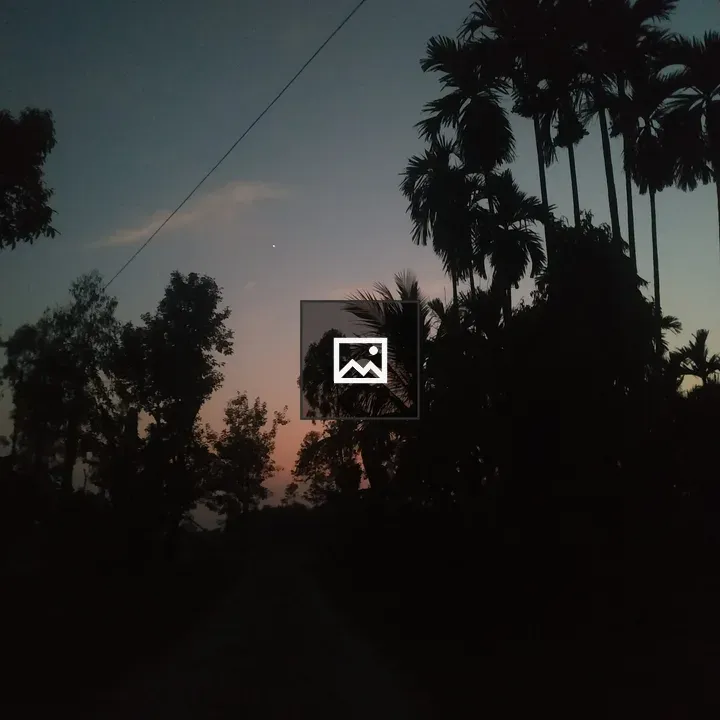 Evening time sky scene