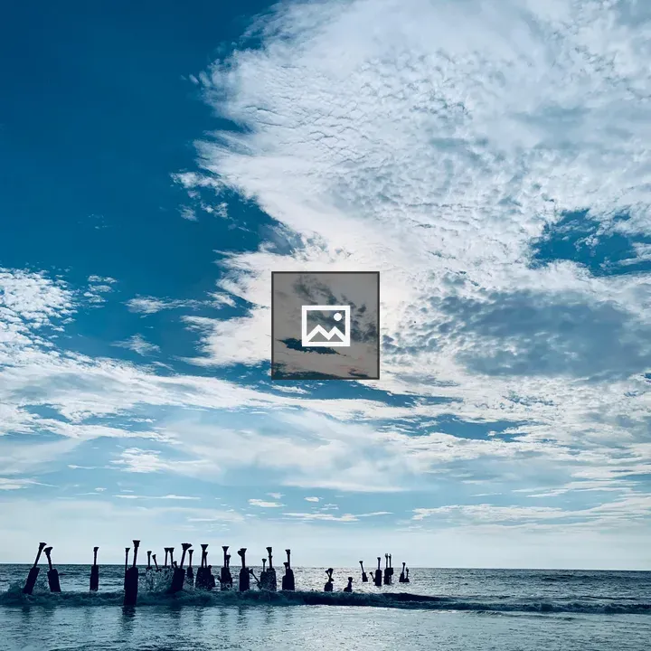 Waves and Sky Over Ocean