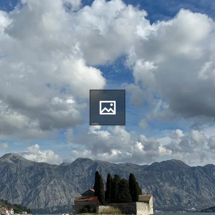 Church on a Lake in Kotor