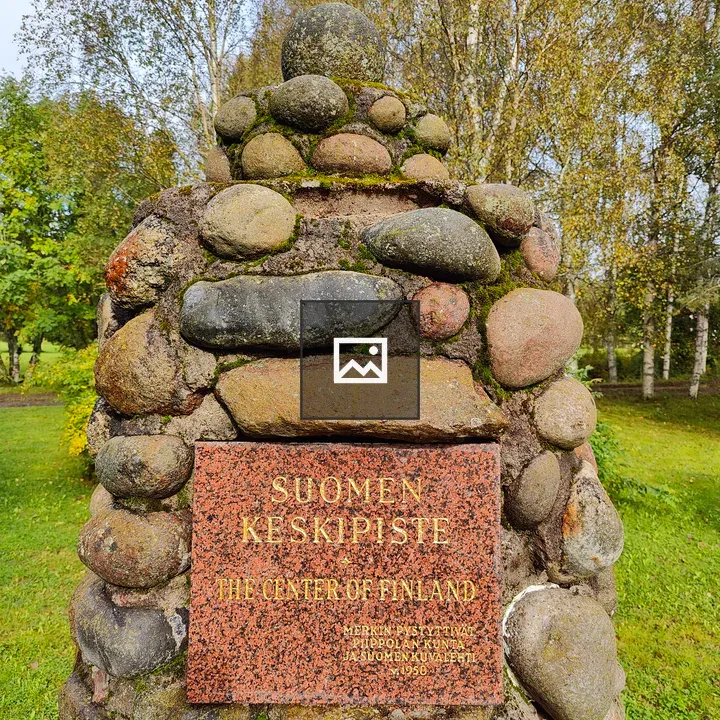 Stone monument with plaque