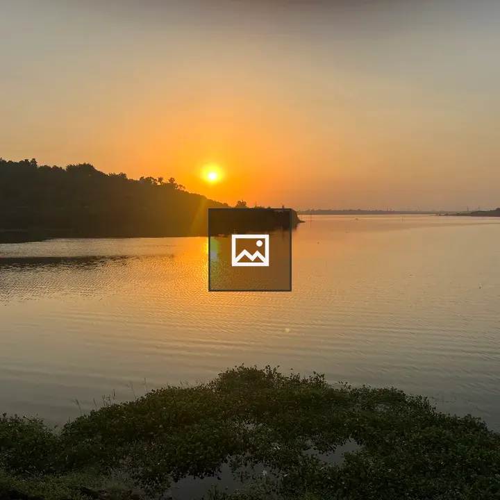 Sunset over Kerwa Dam Waters