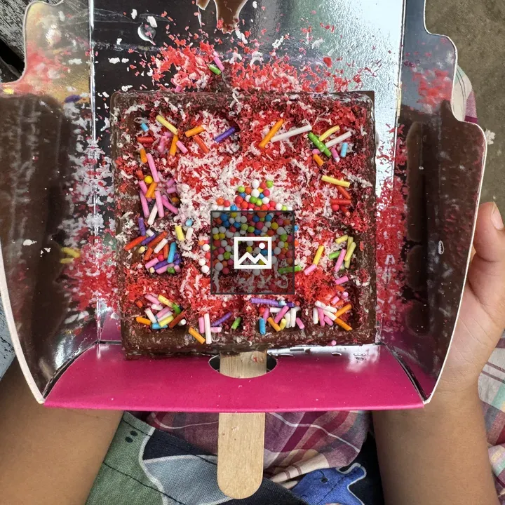 Brownie in Pink Box