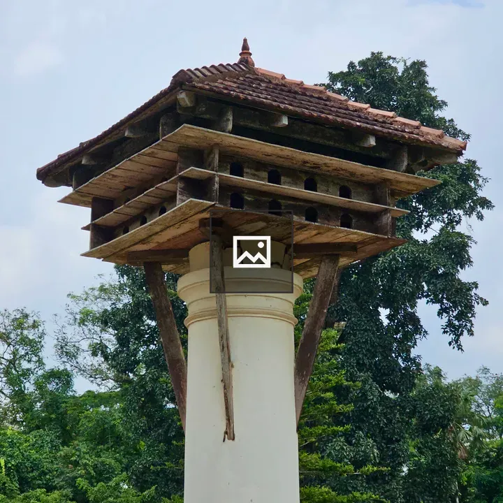 Birdhouse on Pillar at Hill Palace