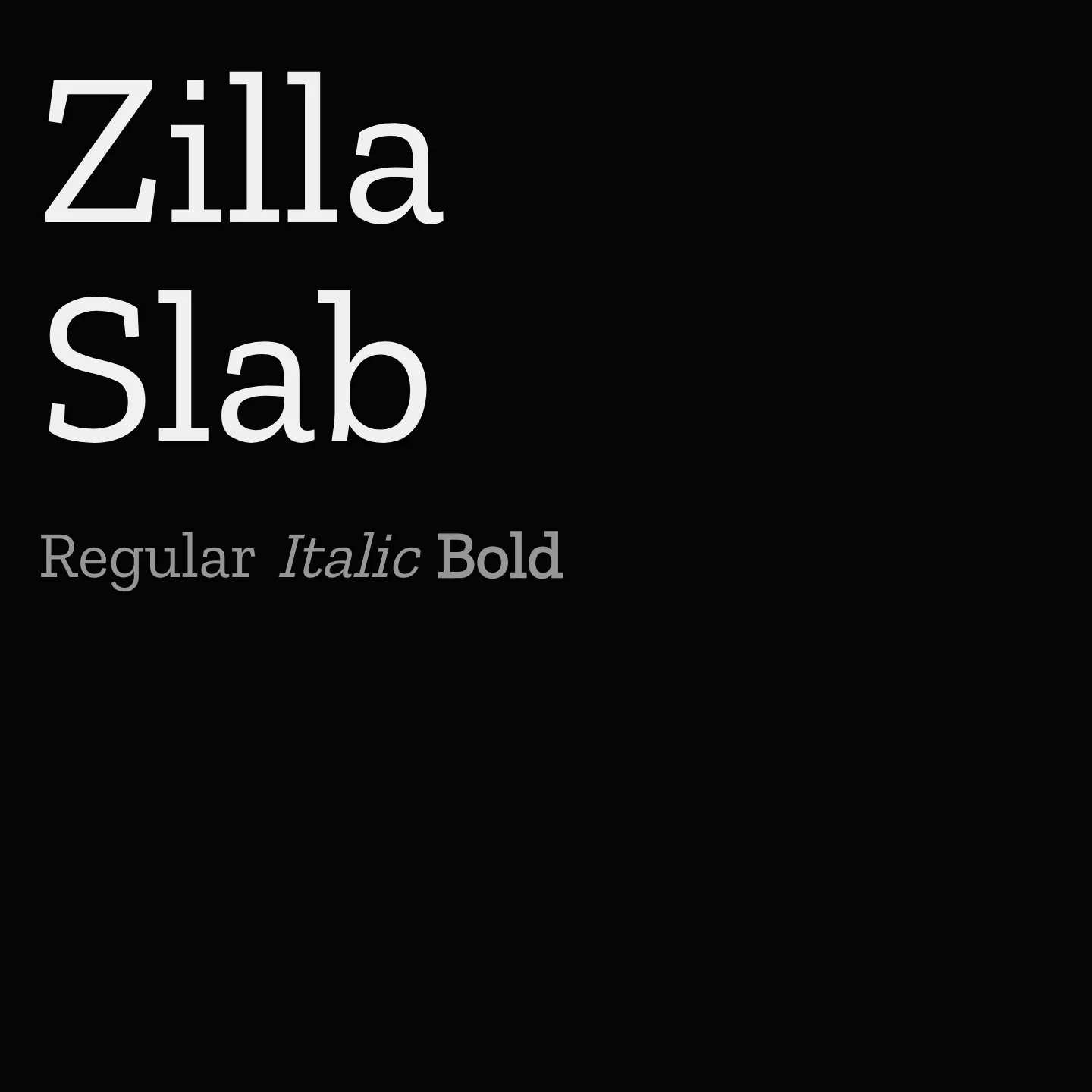 Zilla Slab