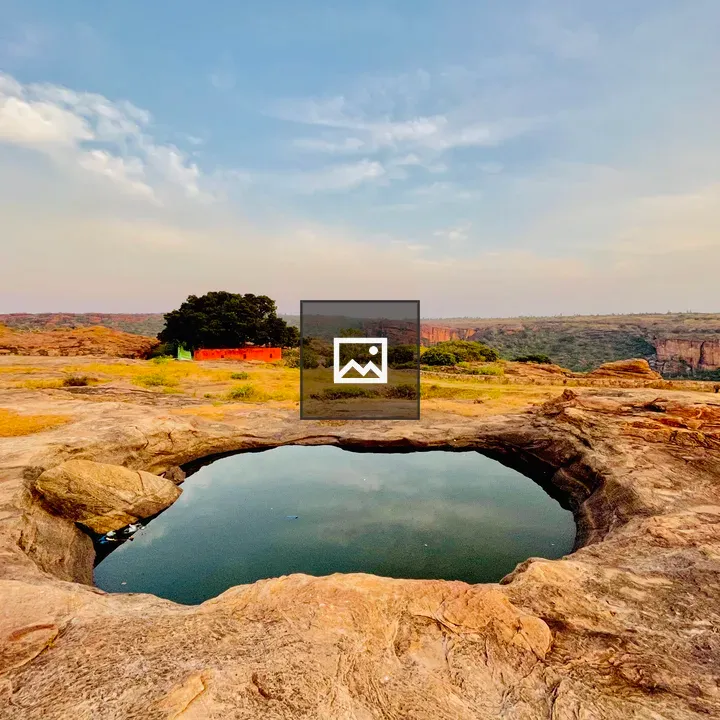 Pond View from Badami Hills