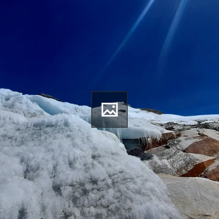 Snow and Ice Mountain Slope