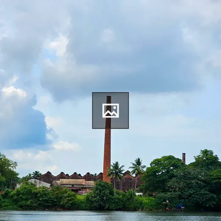 Chimney and Factory by the Chaliyar River