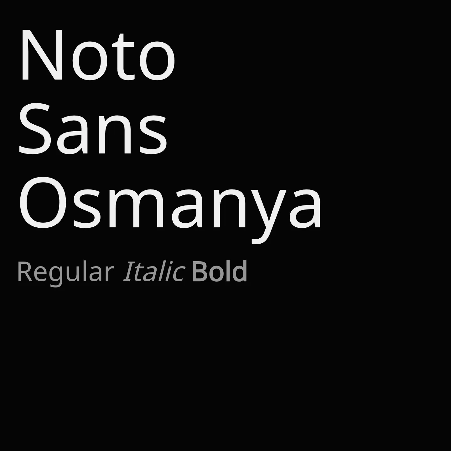 Noto Sans Osmanya