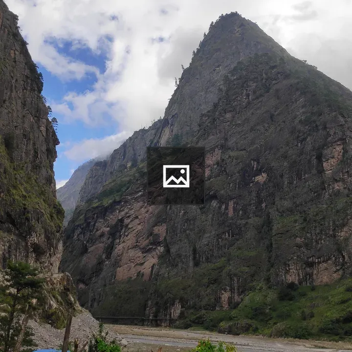 Mountain landscape with rugged cliffs