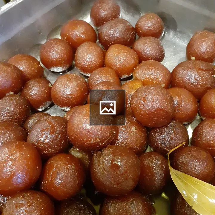 Gulab Jamun dessert finish
