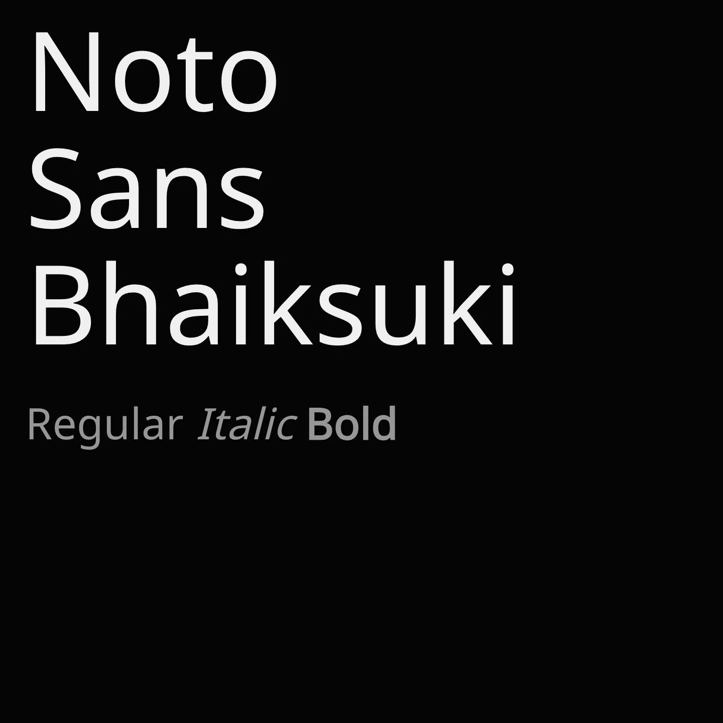 Noto Sans Bhaiksuki