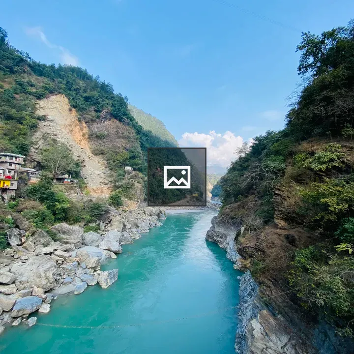 River Between Two Hills