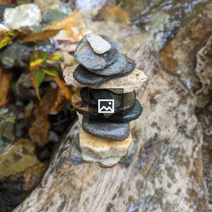 Cairn by Stream