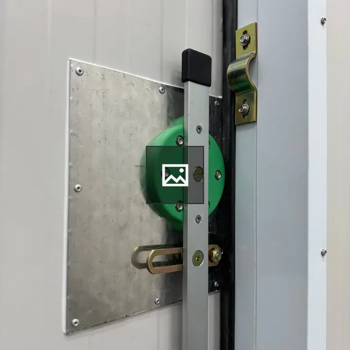 Door mechanism close-up