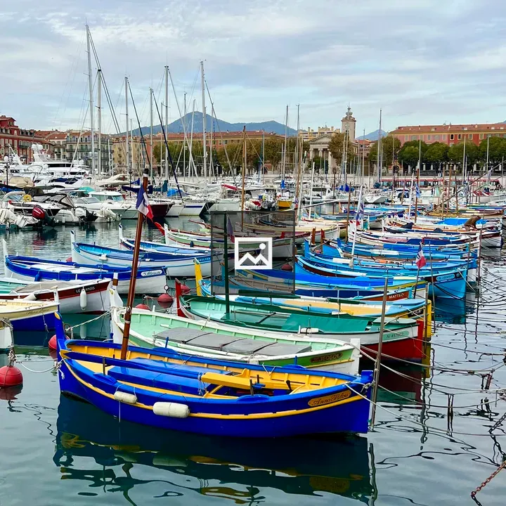 Fishing boats at Nice harbour