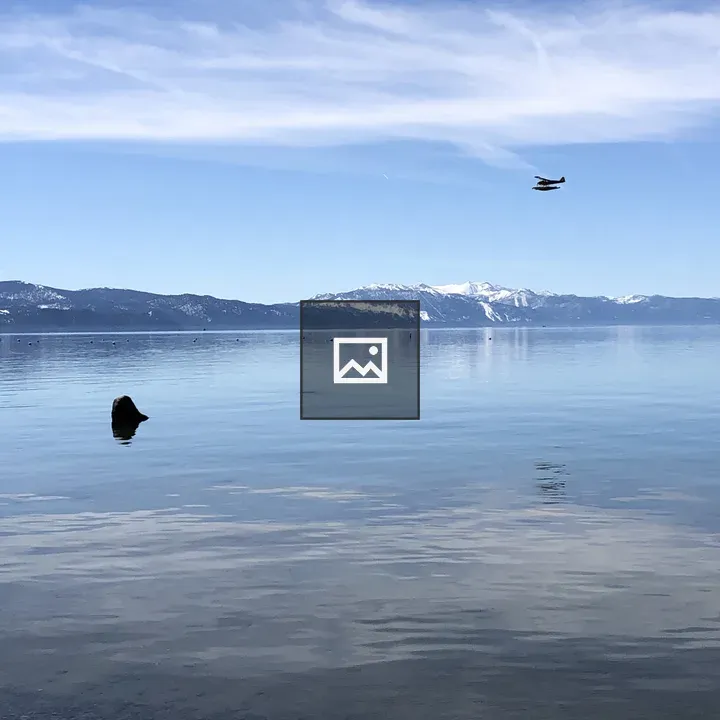Seaplane over Lake Tahoe Bay