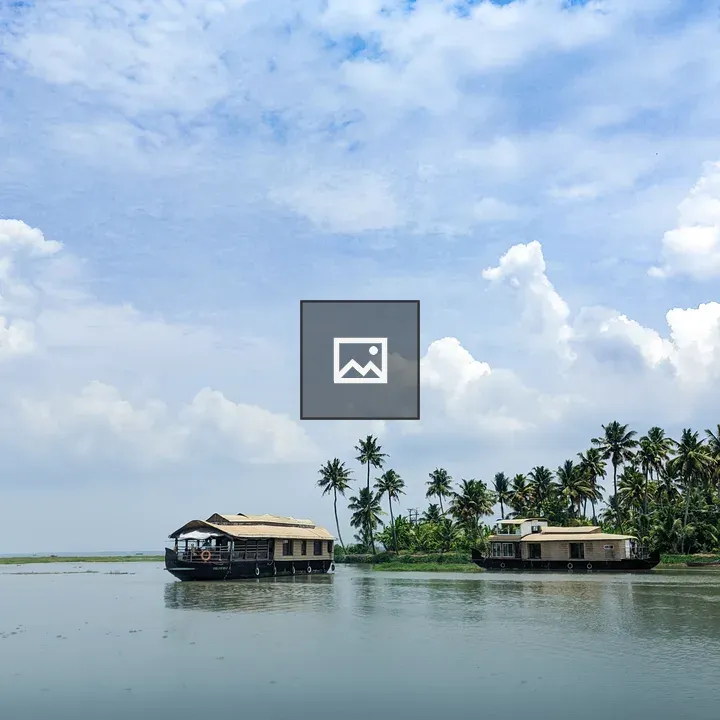 Two houseboats on calm backwater