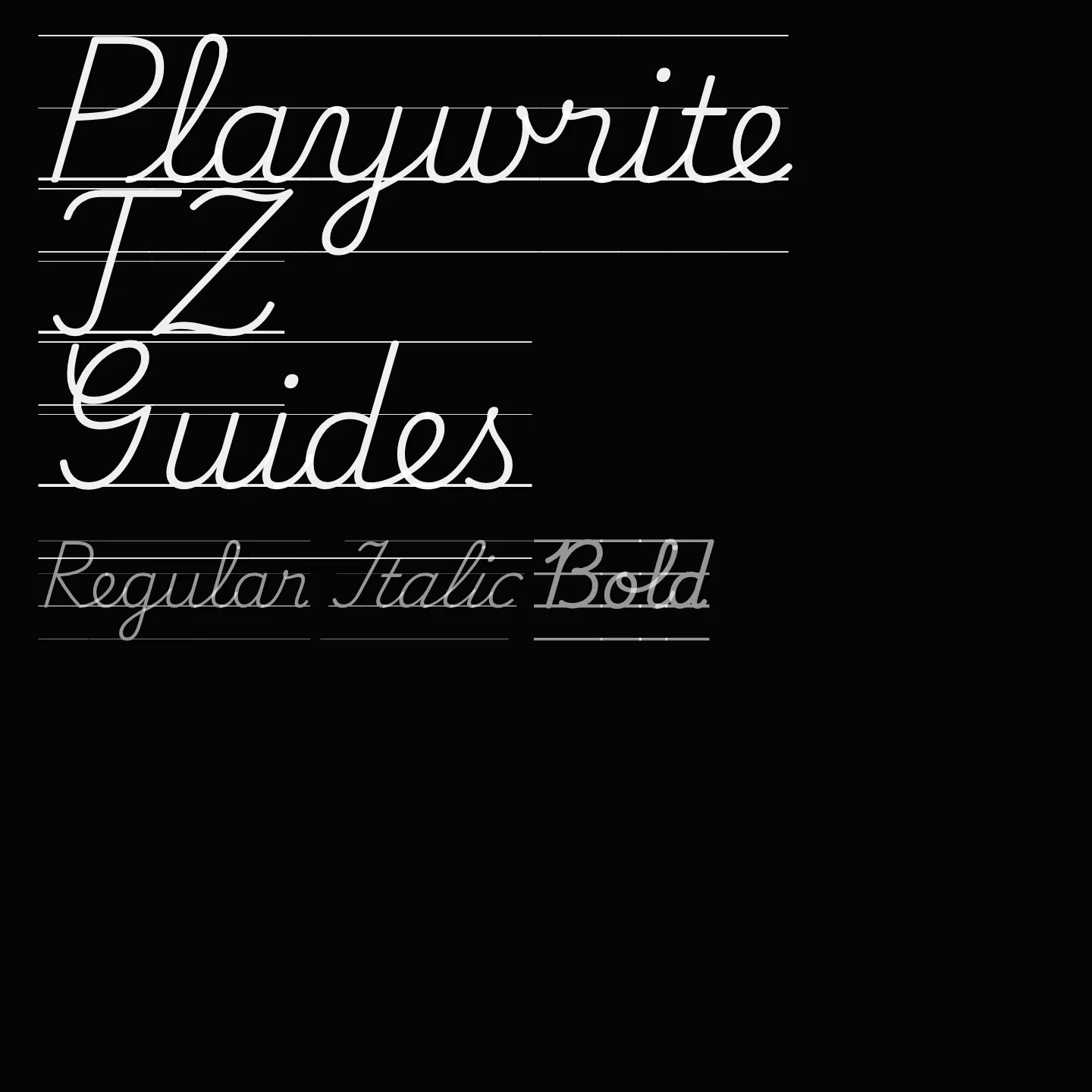 Playwrite TZ Guides