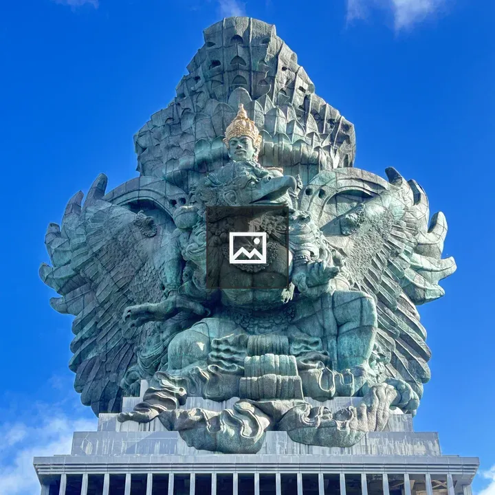 Statue of Vishnu on Garuda