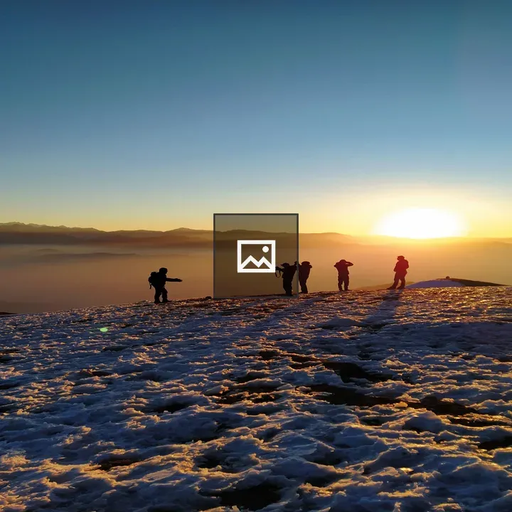 Sunrise over horizon