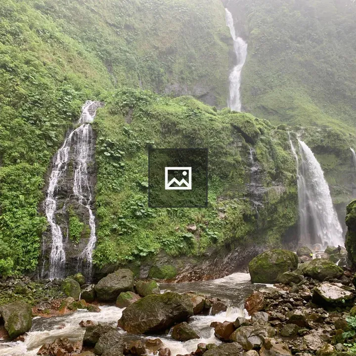 Waterfalls over Green Mountains