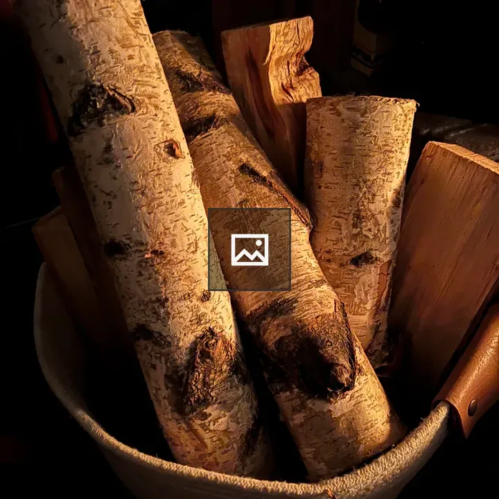 Fire wood in portrait