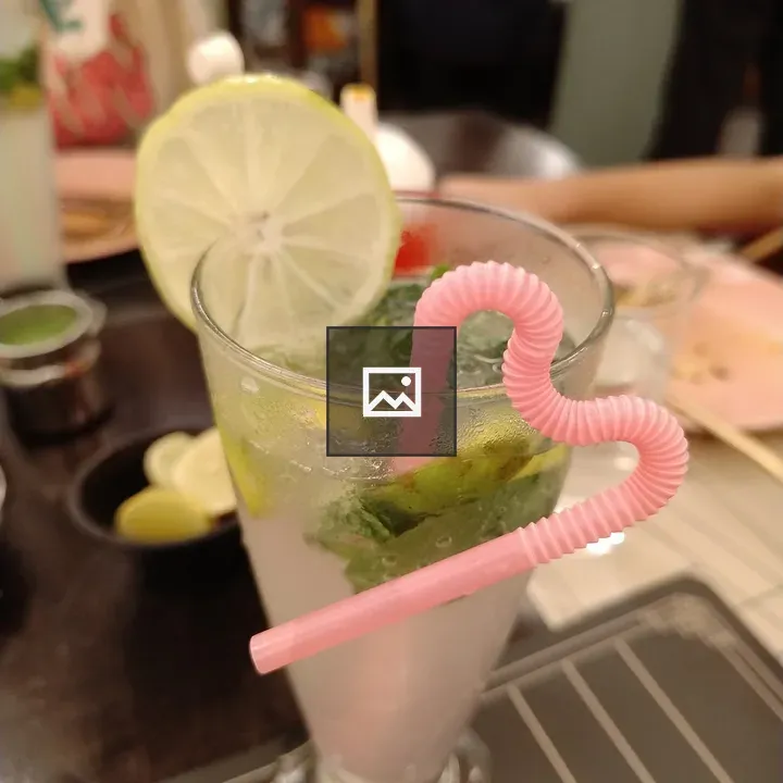 Refreshing Mojito in Tall Glass