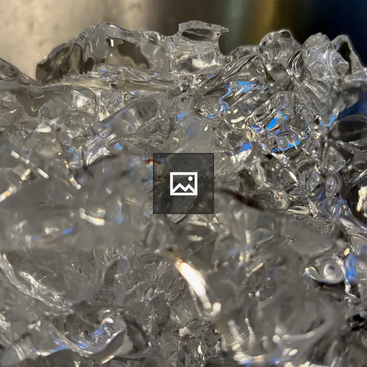 Ice Cubes Cluster Closeup