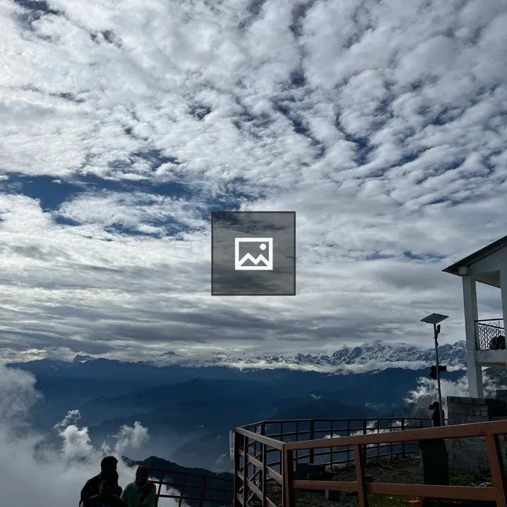Sky over mountain landscape