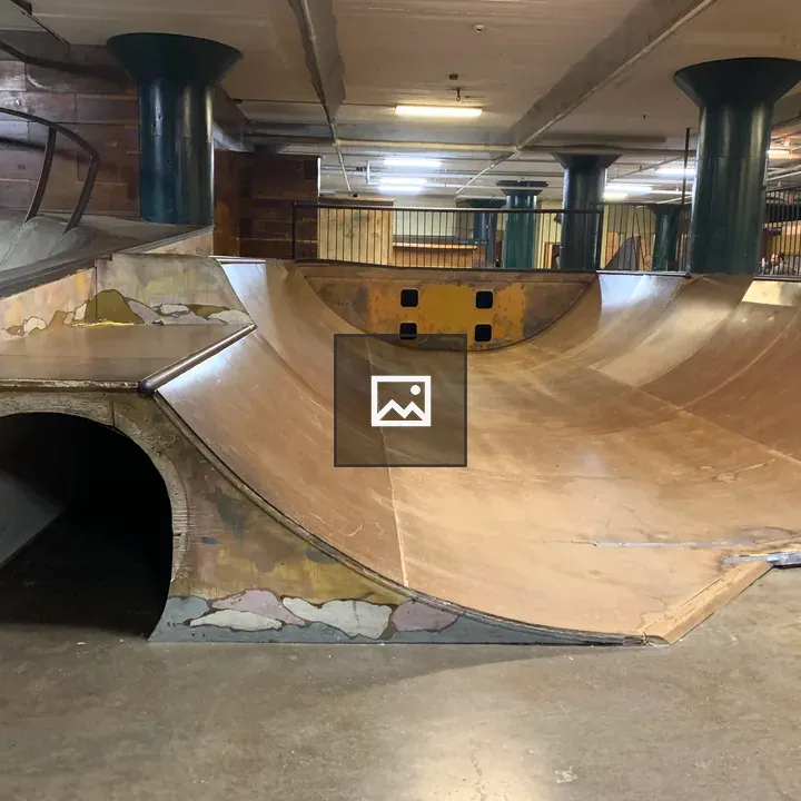 Building interior skate ramp