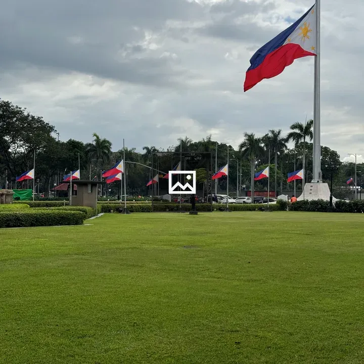 Philippine flags in the park