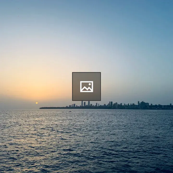 Sunset Horizon Over Water