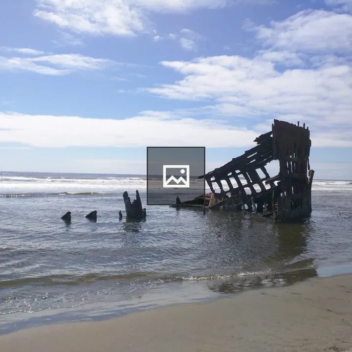 Shipwreck Peter Iredale remains