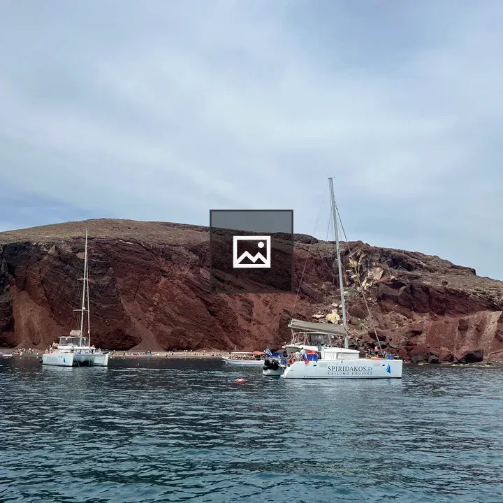 Santorini red beach