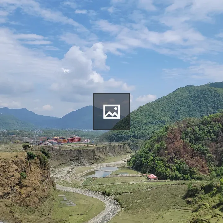 Panoramic Green Hills Landscape