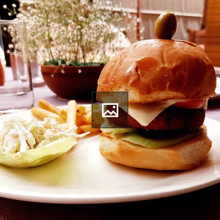 Burger with French Fries
